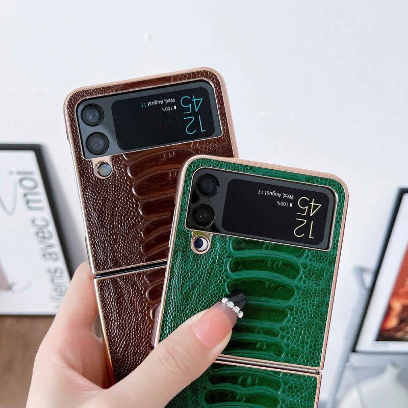 Hülle Für Samsung Galaxy Z Flip 4 Flip Case Krokodildesign