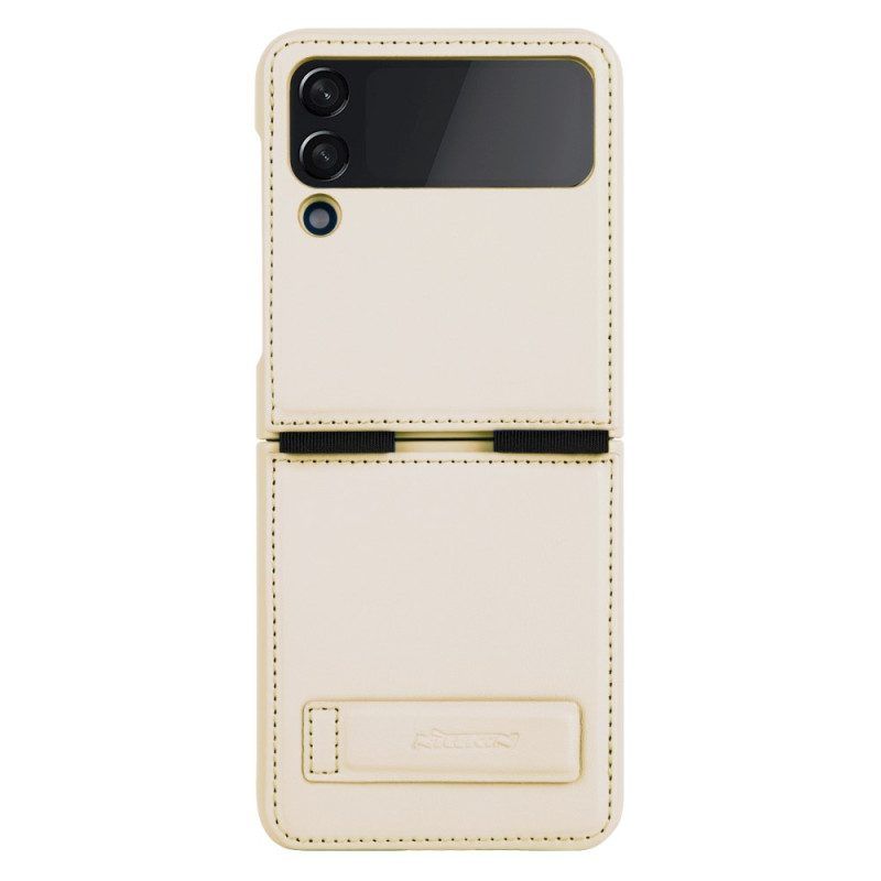 Hülle Für Samsung Galaxy Z Flip 4 Flip Case Leder Und Halter Nillkin