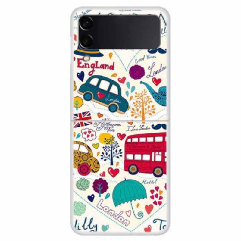 Hülle Für Samsung Galaxy Z Flip 4 Flip Case Londoner Leben