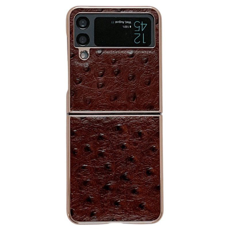 Hülle Für Samsung Galaxy Z Flip 4 Flip Case Straußenstil