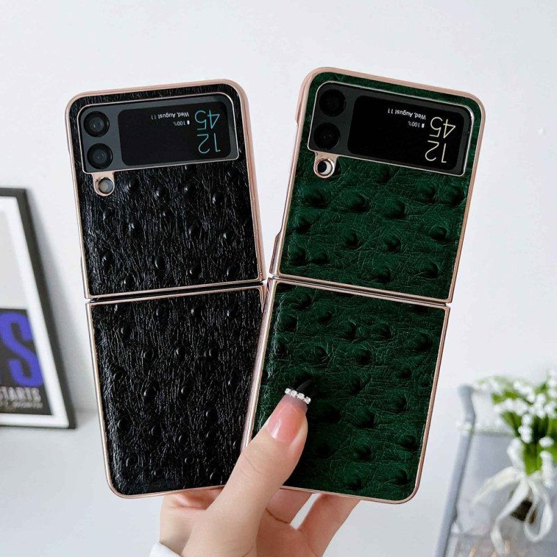 Hülle Für Samsung Galaxy Z Flip 4 Flip Case Straußenstil