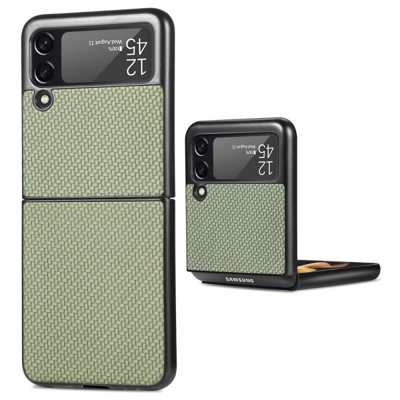 Hülle Für Samsung Galaxy Z Flip 4 Flip Case Strukturierte Kohlefaser