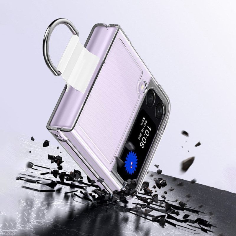 Hülle Für Samsung Galaxy Z Flip 4 Flip Case Transparent Mit Ring