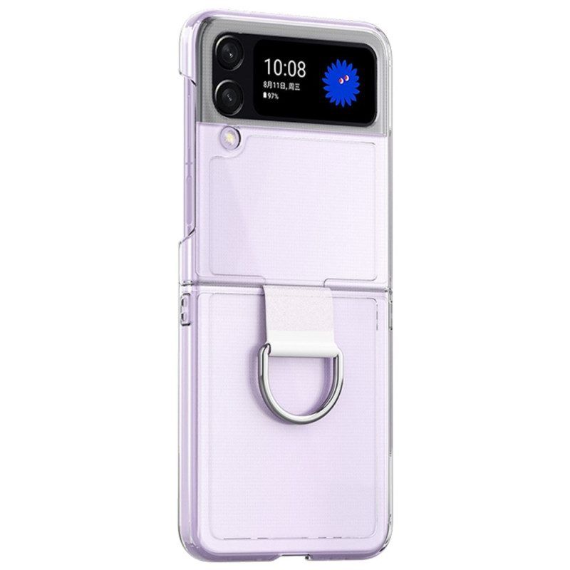 Hülle Für Samsung Galaxy Z Flip 4 Flip Case Transparent Mit Ring