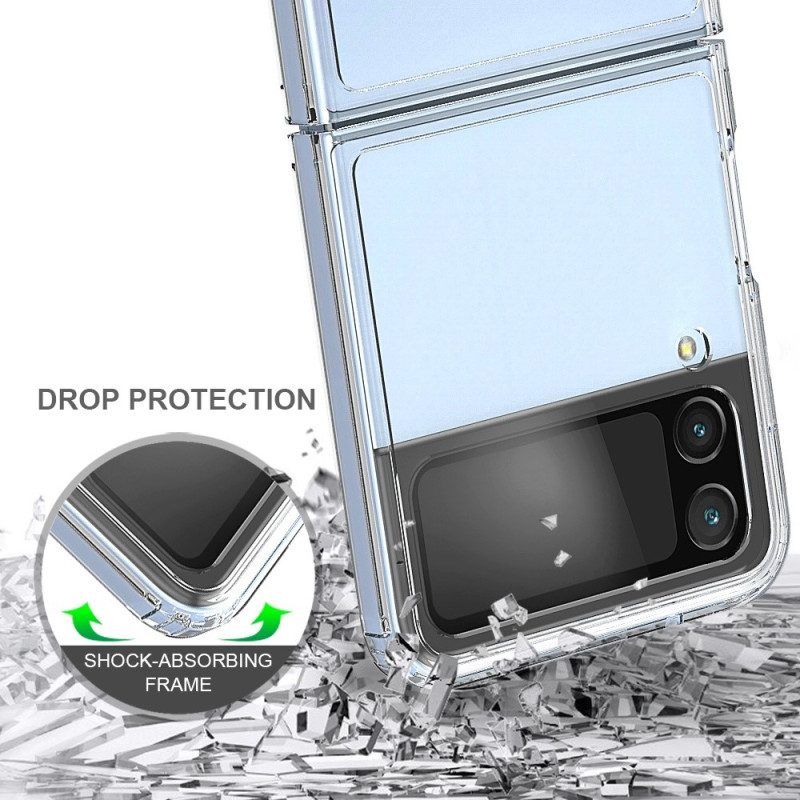 Hülle Für Samsung Galaxy Z Flip 4 Flip Case Transparente. Verstärkte Kontur