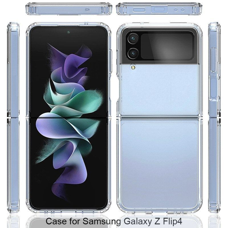 Hülle Für Samsung Galaxy Z Flip 4 Flip Case Transparente. Verstärkte Kontur