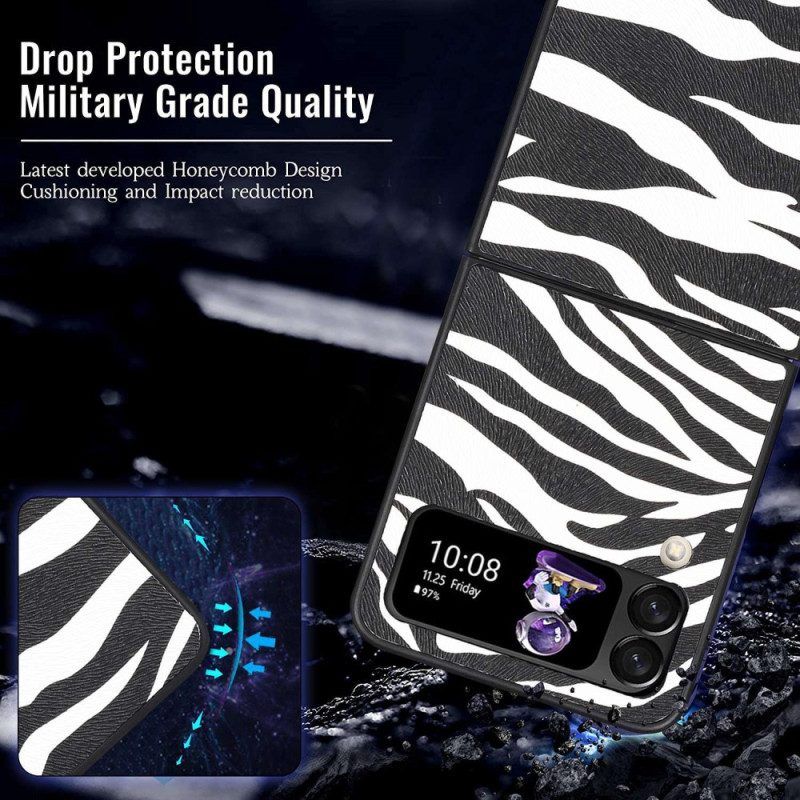 Hülle Für Samsung Galaxy Z Flip 4 Flip Case Zebra