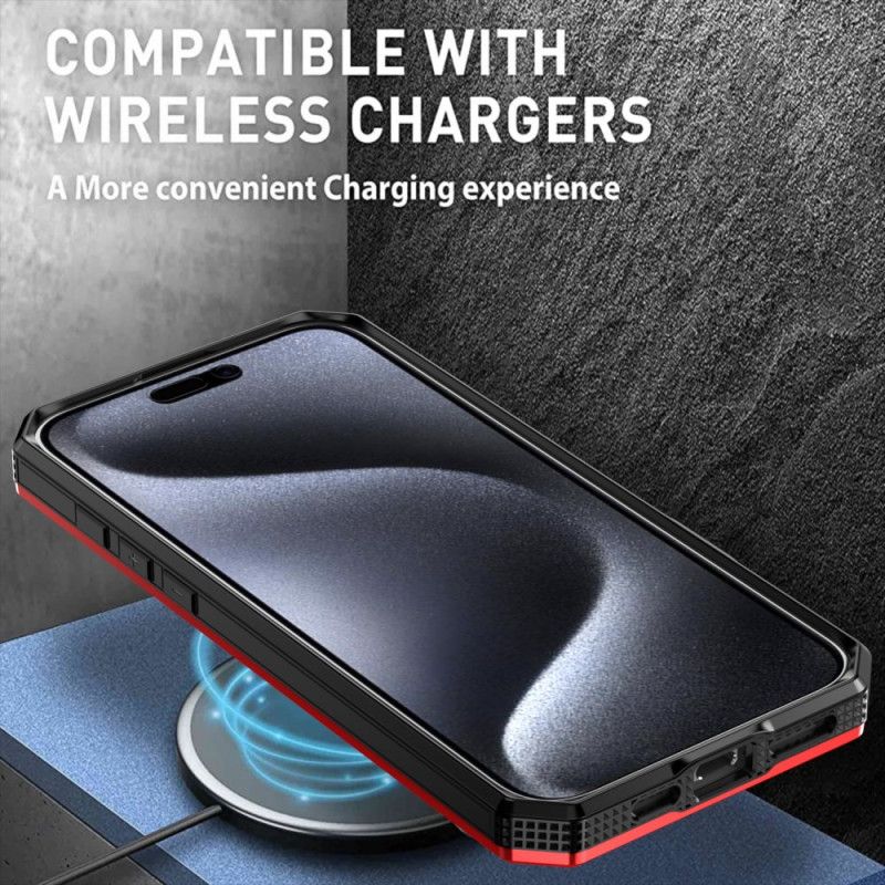 Hülle iPhone 16 Pro Max Magsafe-kompatibel Mit Metalleffekt