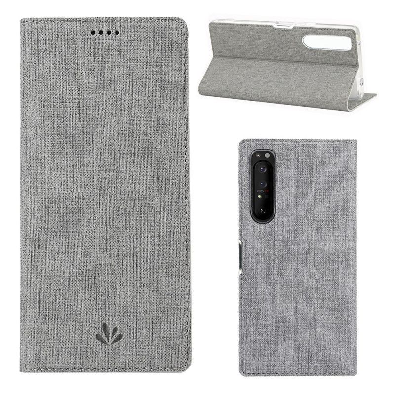 Flip Case Sony Xperia 1 II Magenta Handyhülle Texturiertes Vili Dmx