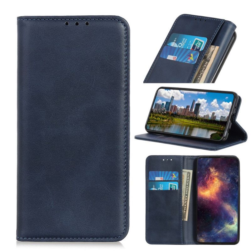 Flip Case Sony Xperia 1 II Schwarz Handyhülle Elegantes Spaltleder