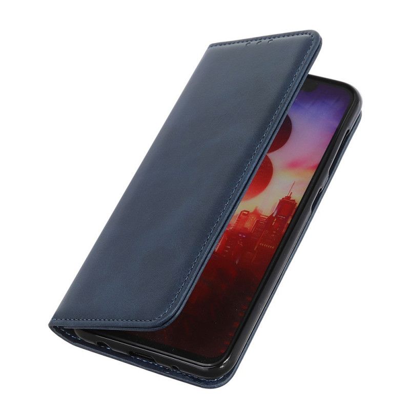 Flip Case Sony Xperia 1 II Schwarz Handyhülle Elegantes Spaltleder