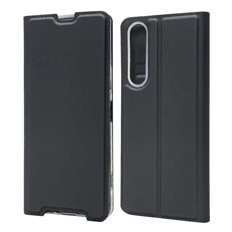 Flip Case Sony Xperia 1 II Schwarz Magnetverschluss