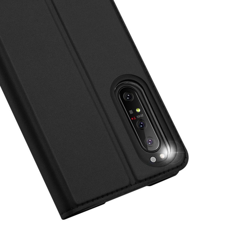 Flip Case Sony Xperia 1 II Schwarz Pro-Dux-Ducis-Haut