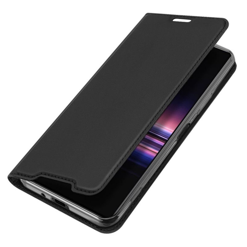 Flip Case Sony Xperia 1 II Schwarz Pro-Dux-Ducis-Haut