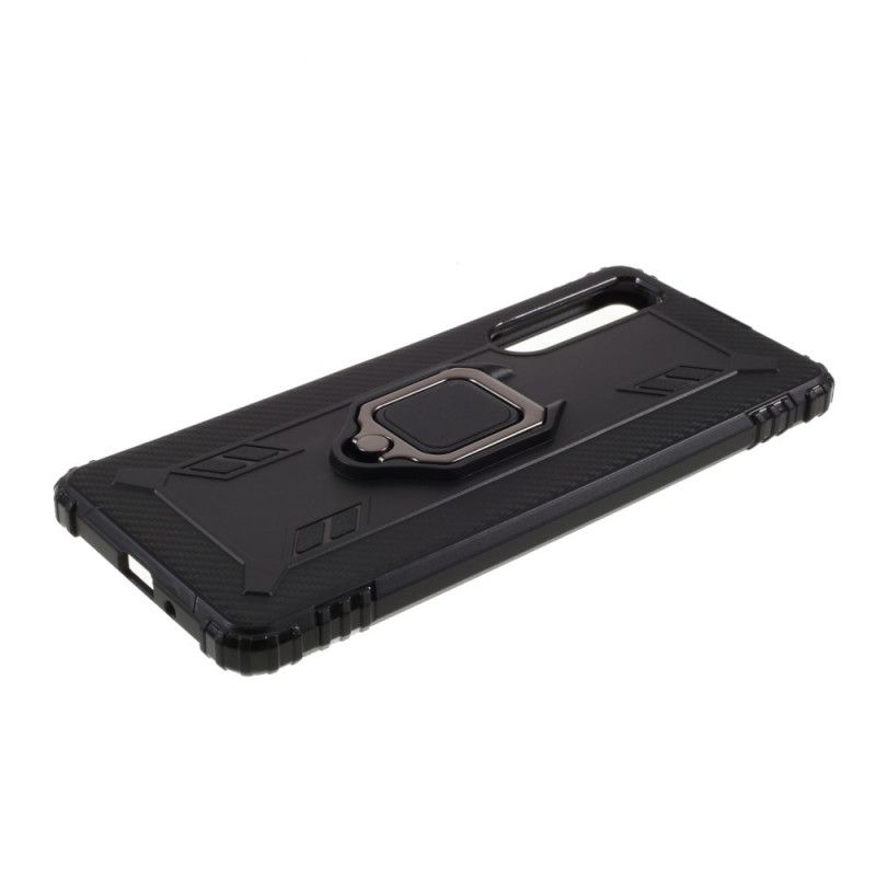 Hülle Sony Xperia 1 II Schwarz Ring Und Kohlefaser