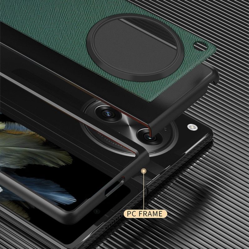 Hülle Oppo Find N3 Handyhülle Offen Gewebte Struktur