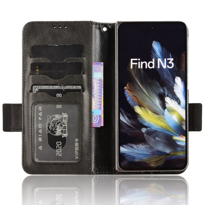 Lederhüllen Für Oppo Find N3 Dreiecksmuster