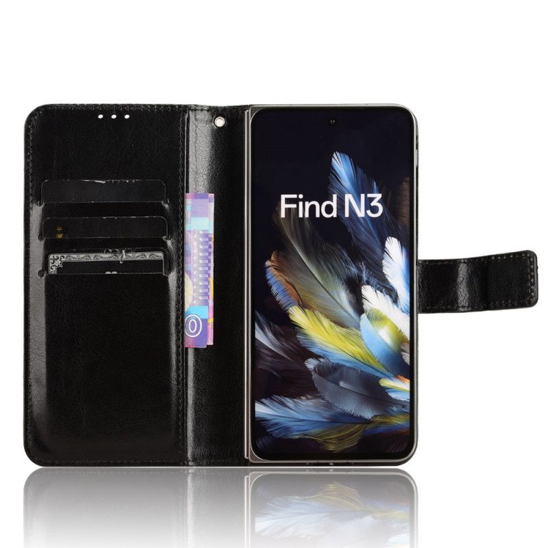 Lederhüllen Für Oppo Find N3 Schickes Kunstleder