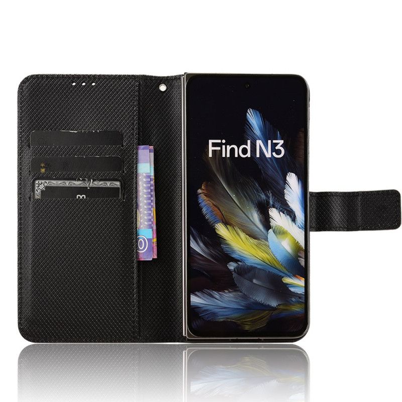 Lederhüllen Oppo Find N3 Handyhülle Befestigungspunkte Für Trageband