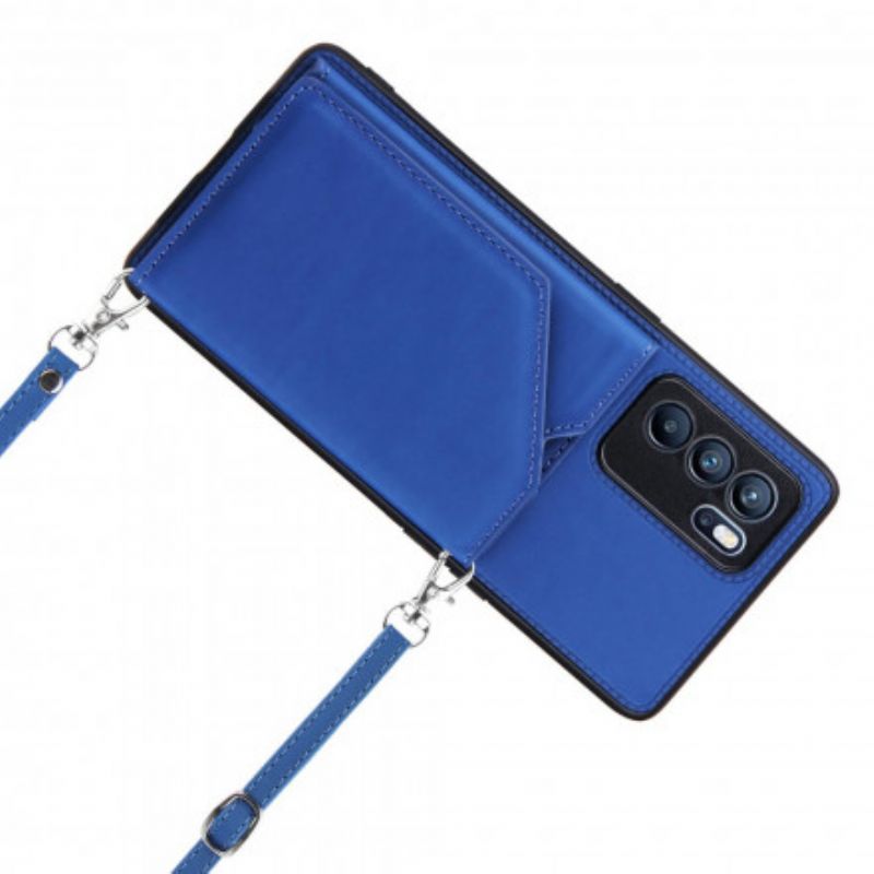 Hülle Oppo Reno 6 Pro 5g Schultergurt Kartenhalter