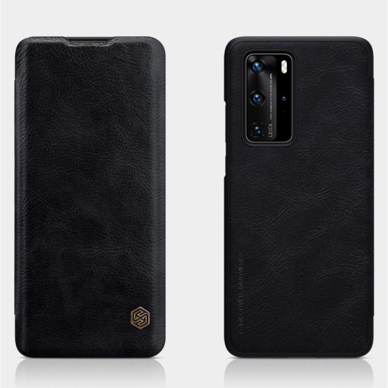 Flip Case Huawei P40 Pro Rot Qin-Serie Nillkin