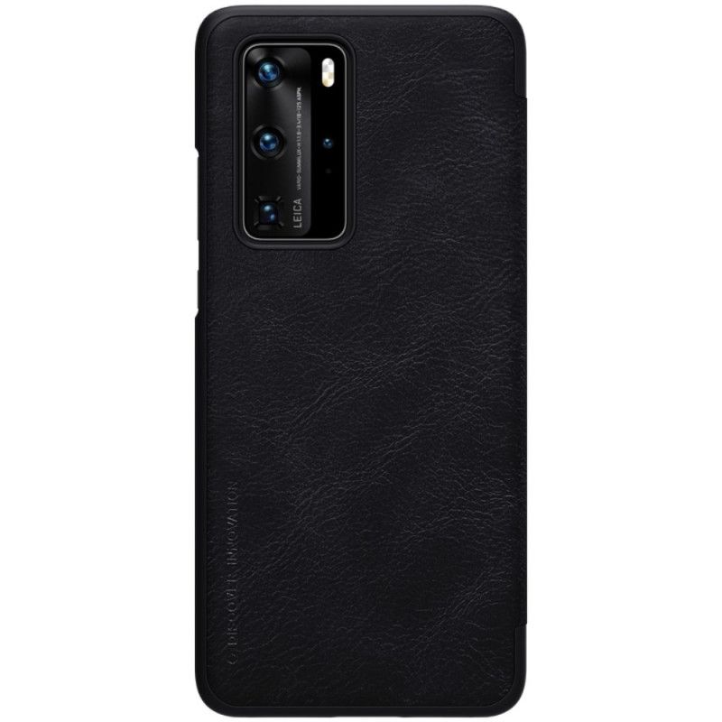 Flip Case Huawei P40 Pro Rot Qin-Serie Nillkin