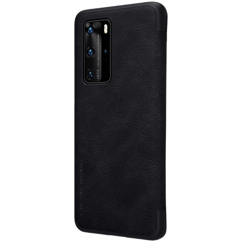 Flip Case Huawei P40 Pro Rot Qin-Serie Nillkin