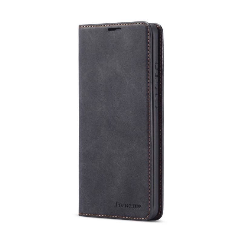 Flip Case Huawei P40 Pro Schwarz Forwenw Ledereffekt