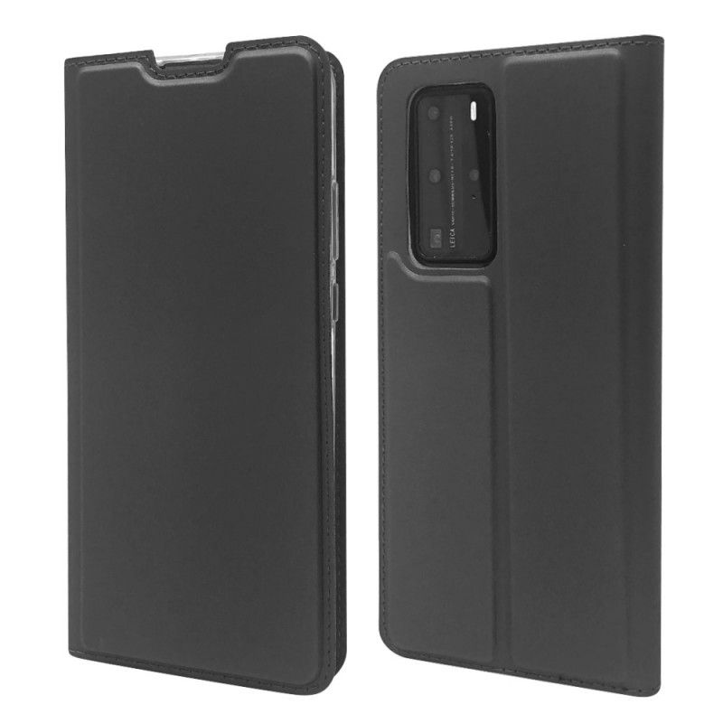 Flip Case Huawei P40 Pro Schwarz Handyhülle Magnetverschluss