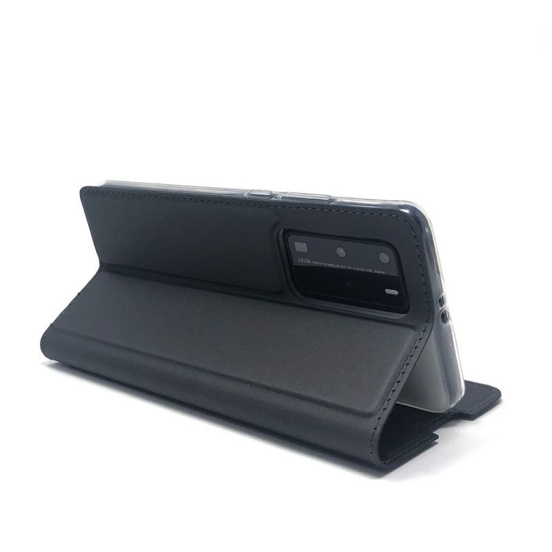 Flip Case Huawei P40 Pro Schwarz Handyhülle Magnetverschluss