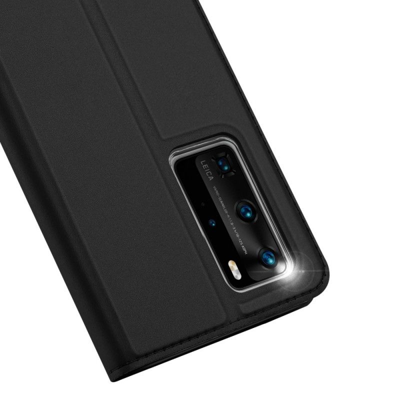 Flip Case Huawei P40 Pro Schwarz Handyhülle Pro-Dux-Ducis-Haut