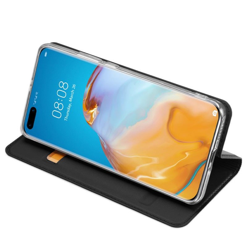 Flip Case Huawei P40 Pro Schwarz Handyhülle Pro-Dux-Ducis-Haut