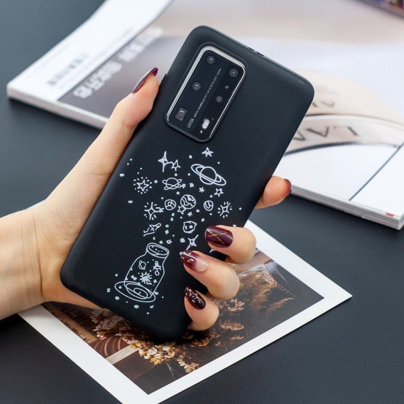 Hülle Für Huawei P40 Pro Flexible Silikongrafiken