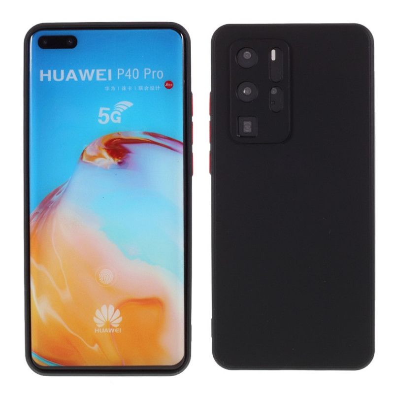 Hülle Für Huawei P40 Pro Schwarz Kontrastfarben