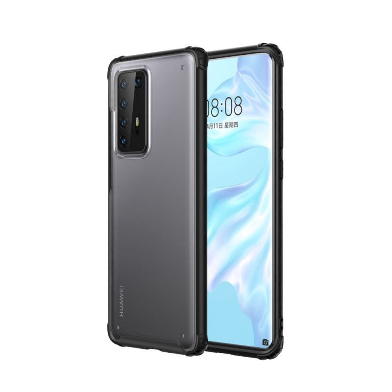 Hülle Für Huawei P40 Pro Schwarz Mattierter Hybrid