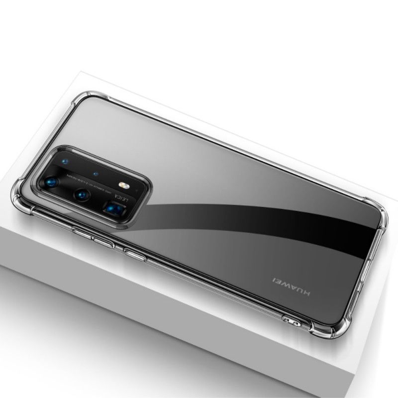 Hülle Für Huawei P40 Pro Transparente Leeu-Schutzkissen