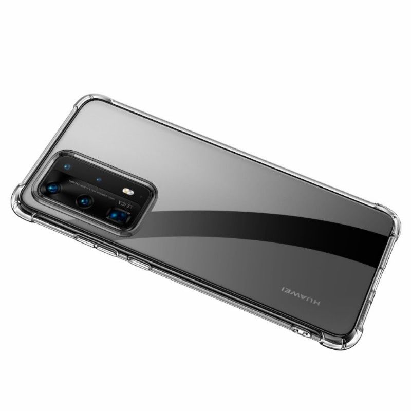 Hülle Für Huawei P40 Pro Transparente Leeu-Schutzkissen