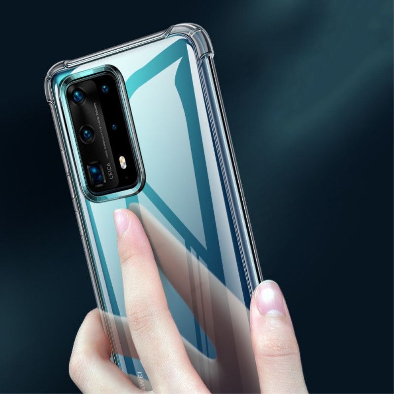 Hülle Für Huawei P40 Pro Transparente Leeu-Schutzkissen