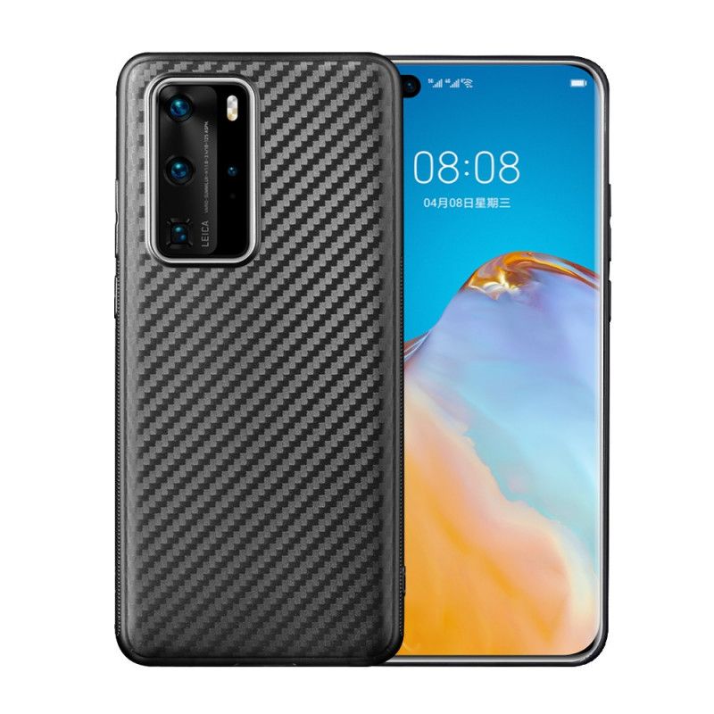 Hülle Huawei P40 Pro Einzelne Kohlefaser