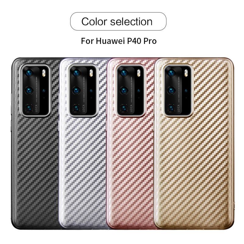 Hülle Huawei P40 Pro Einzelne Kohlefaser