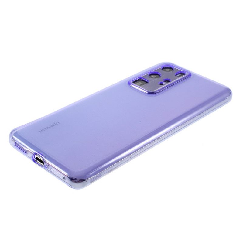 Hülle Huawei P40 Pro Magenta Handyhülle Silikonfarben