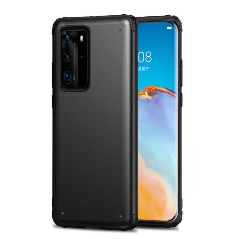 Hülle Huawei P40 Pro Schwarz Mattierter Hybrid