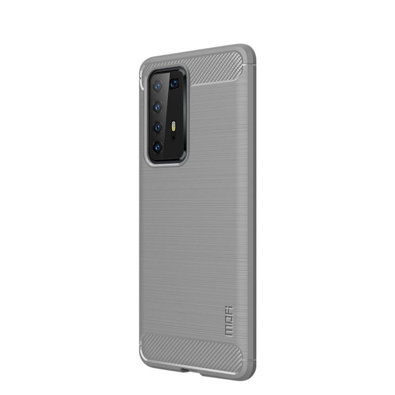 Hülle Huawei P40 Pro Schwarz Mofi Gebürstete Kohlefaser