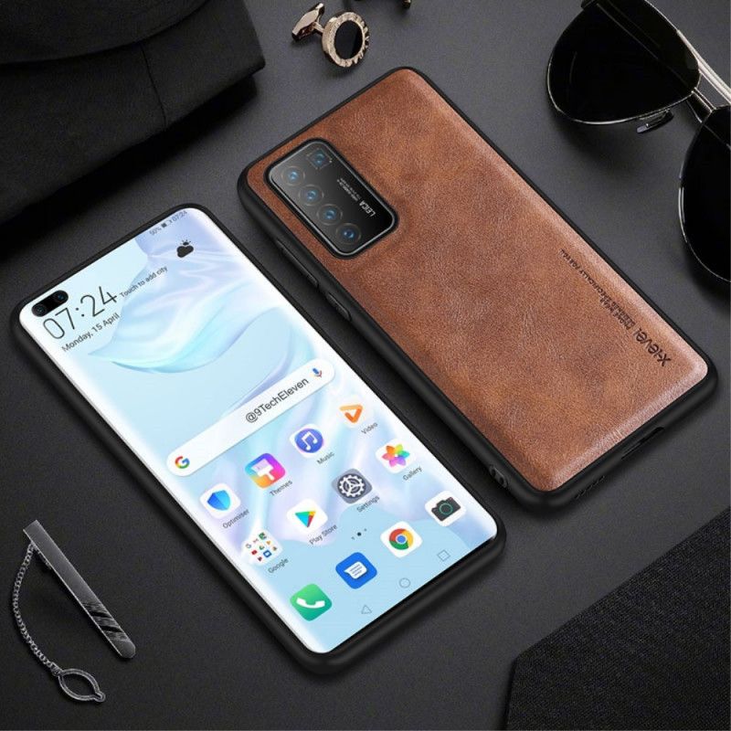 Hülle Huawei P40 Pro Schwarz Vintage Ledereffekt