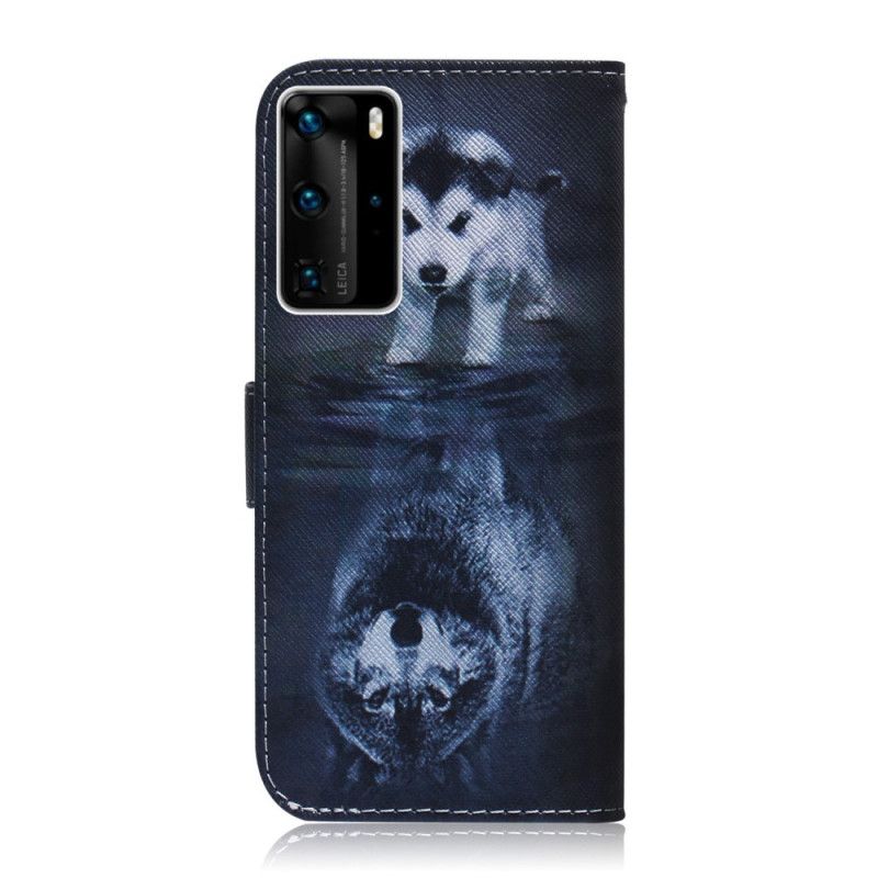 Lederhüllen Für Huawei P40 Pro Ernesto Der Wolf