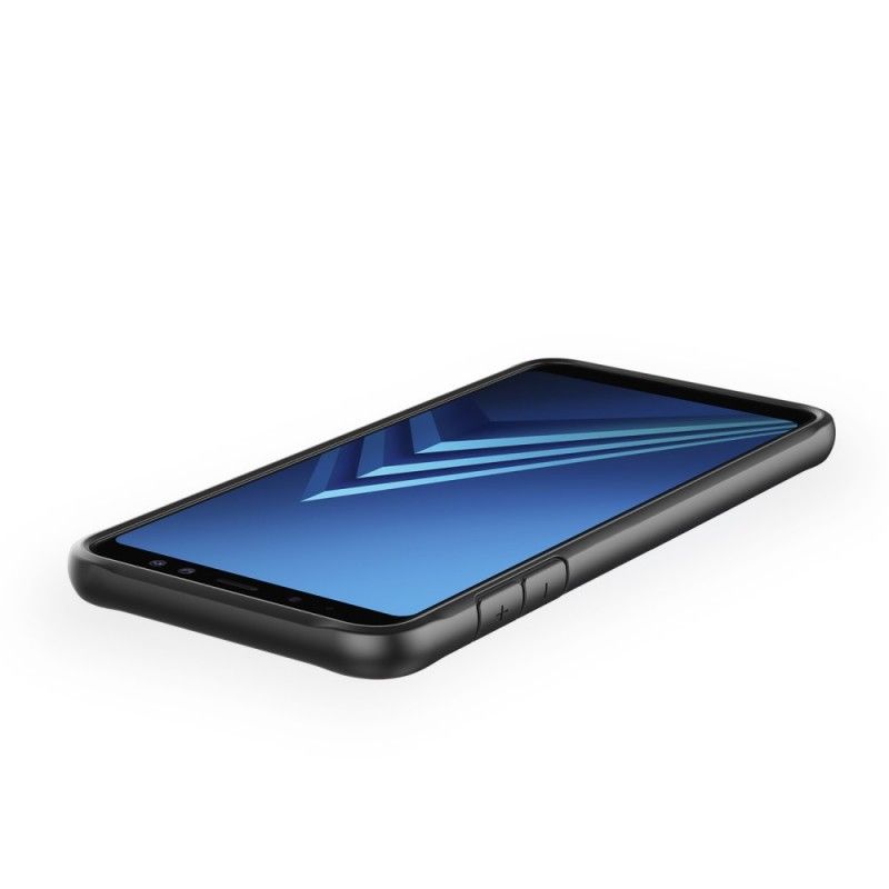 Hülle Samsung Galaxy A6 Plus Rot Abgeschrägte Hybridkanten