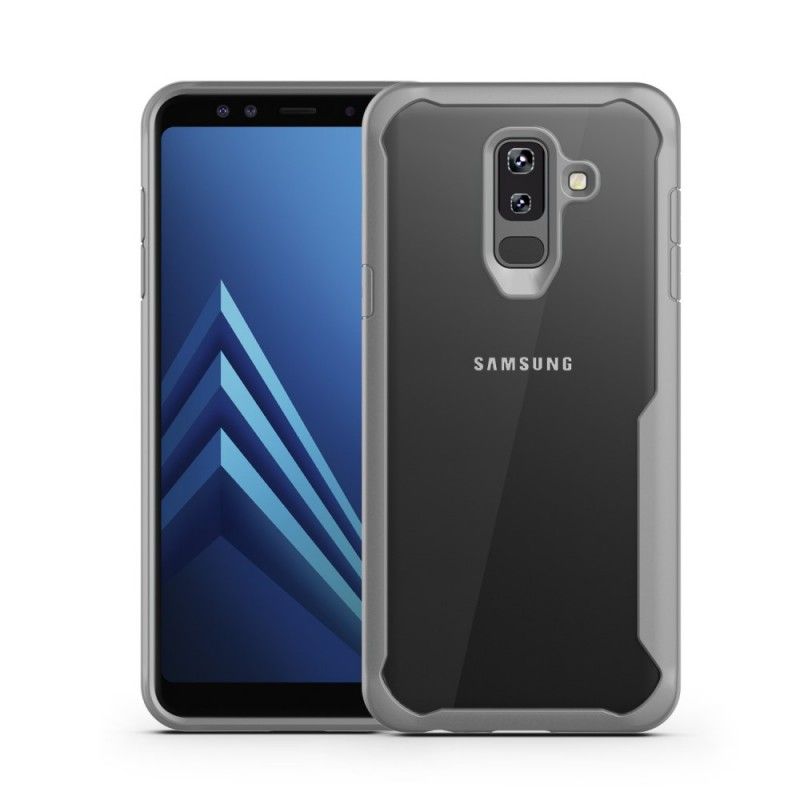 Hülle Samsung Galaxy A6 Plus Rot Abgeschrägte Hybridkanten