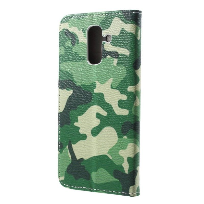 Lederhüllen Samsung Galaxy A6 Plus Militärische Tarnung