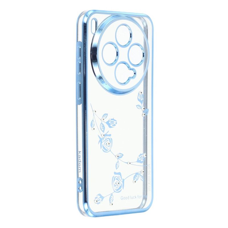 Hülle Vivo X300 Handyhülle Kadem Ringhalter Mit Strasssteinen Und Blumendesign