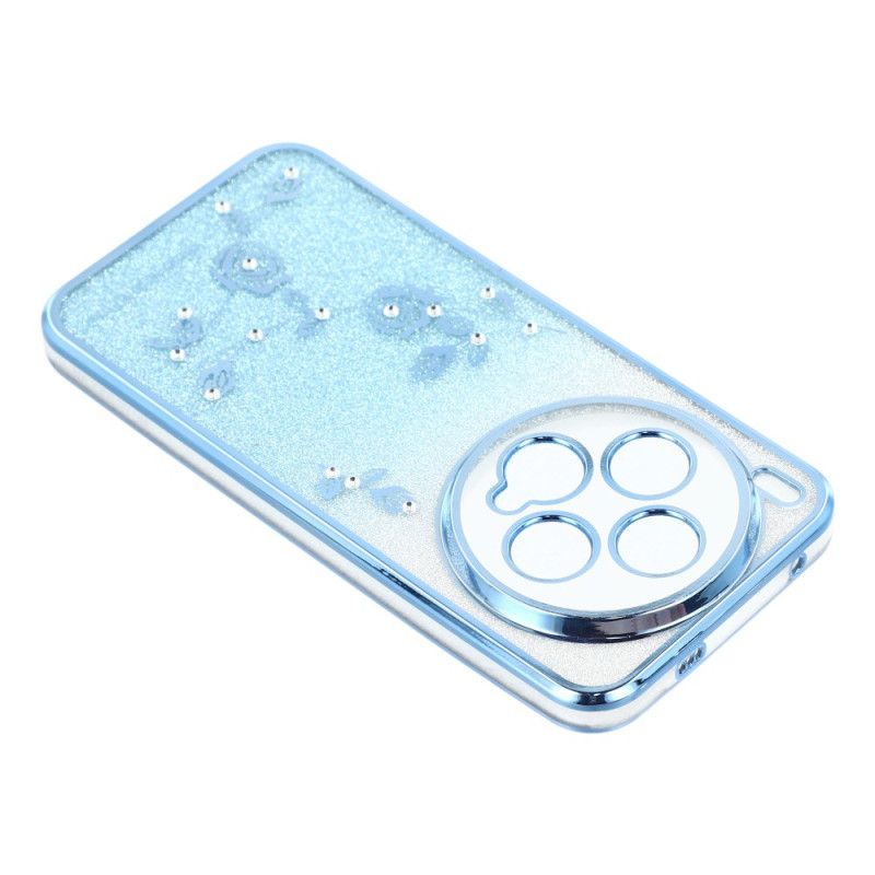 Hülle Vivo X300 Handyhülle Ringhalter Mit Blumen Und Strasssteinen